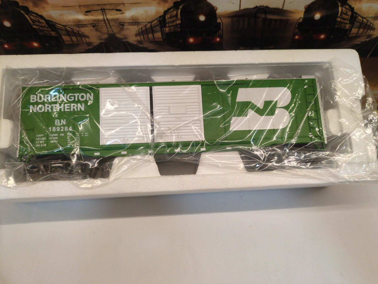 MTH RailKing Burlington Northern Double Door Boxcar 30-7456