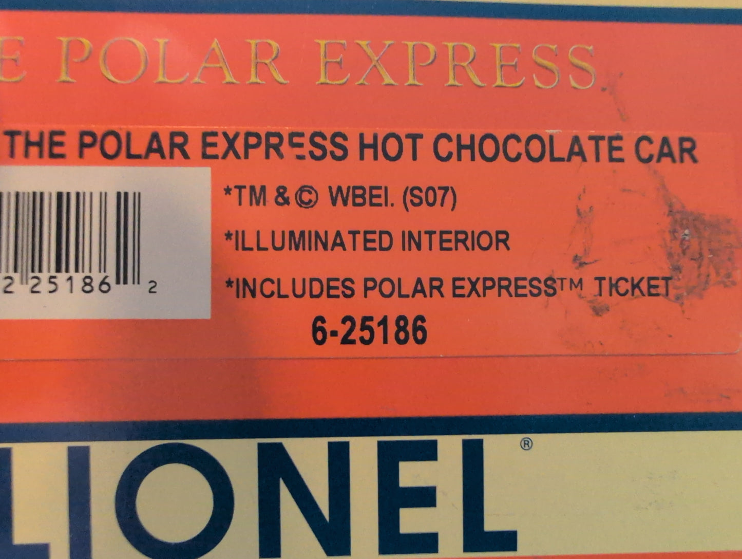 Lionel Polar Express Passenger Car 6-25186
