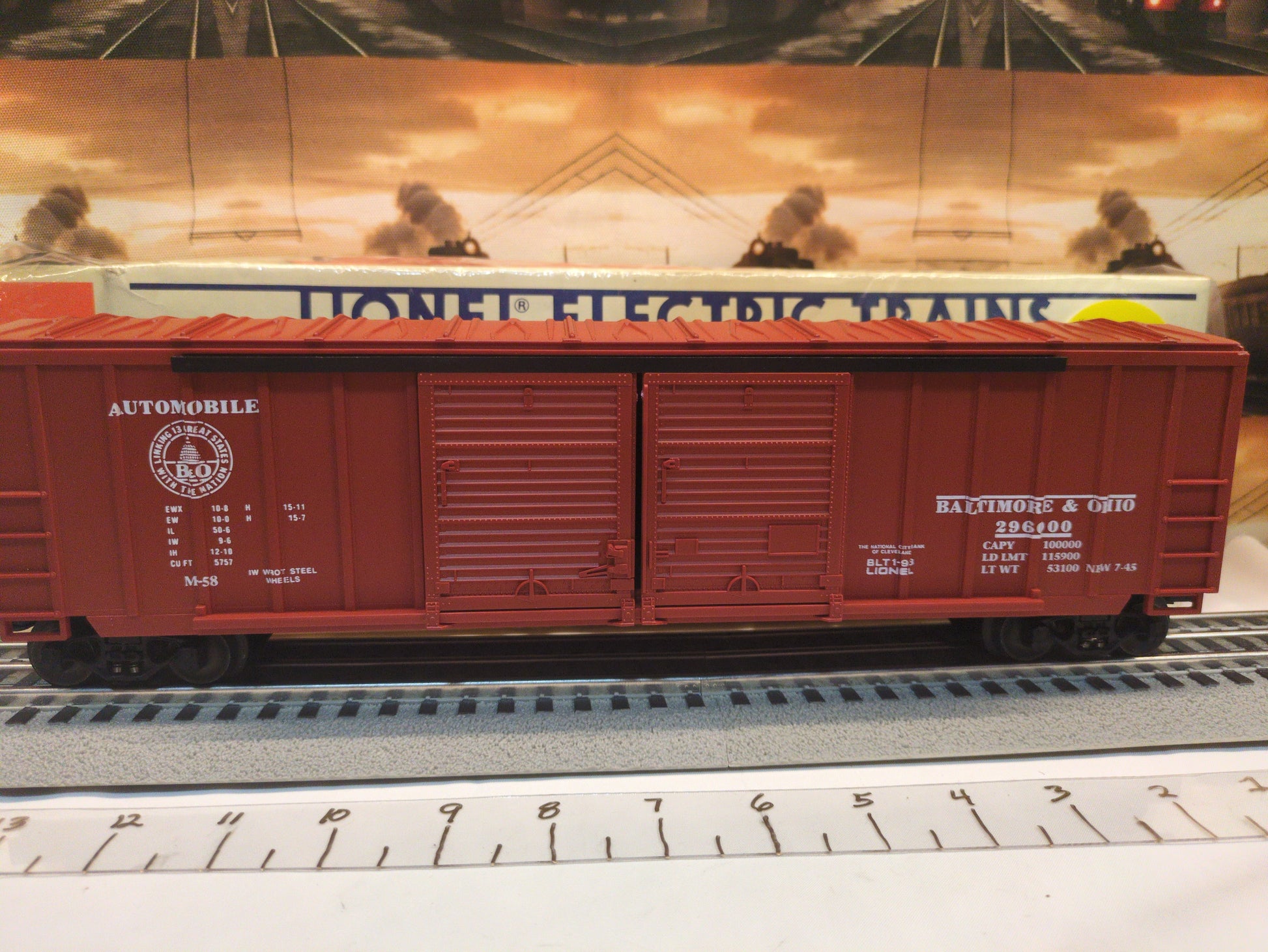 Lionel Baltimore & Ohio Boxcar 6-17209