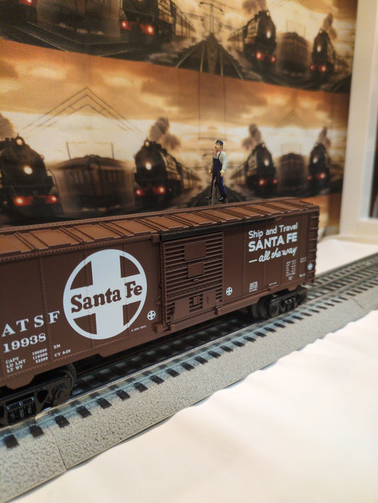 Lionel 6-36776 Santa Fe Walking Brakeman Box Car 