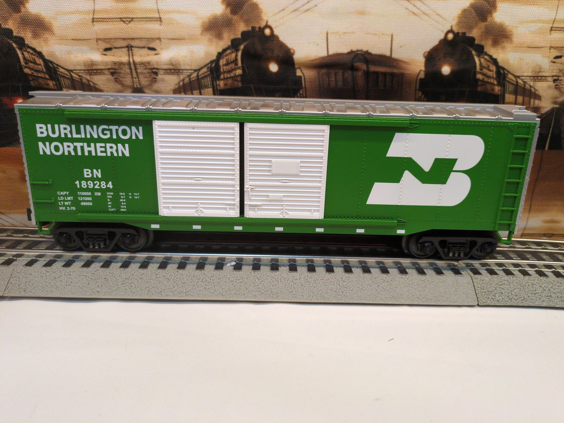 MTH RailKing Burlington Northern Double Door Boxcar 30-7456