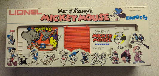 Lionel Mickey Mouse Express Dumbo Box Car 6-9663