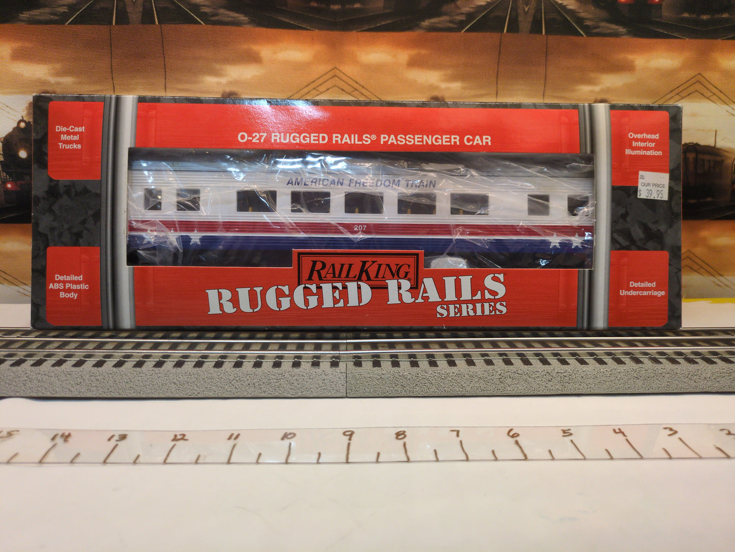 MTH RailKing Rugged Rails  American Freedom Train Passenger Car 30-6162
