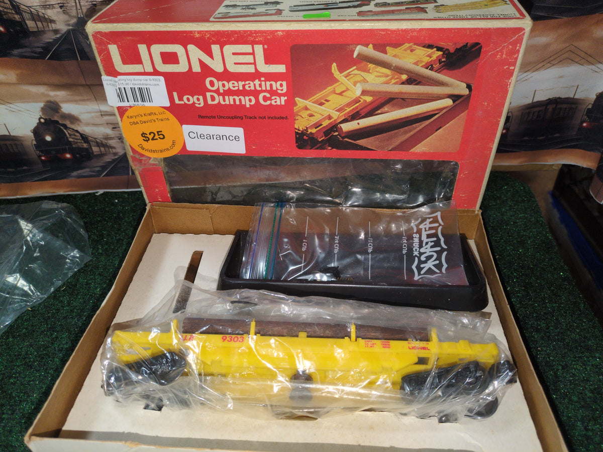 Lionel Union Pacific Operating Log Dump Car 6-9303
