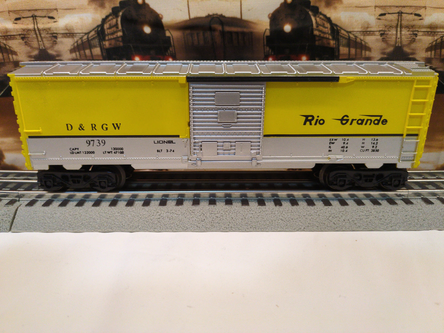 Lionel Denver & Rio Grande Western Boxcar 6-9739
