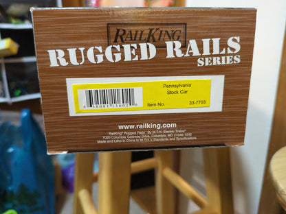 MTH RailKing Rugged Rails Pennsylvania Stock Car 33-7703