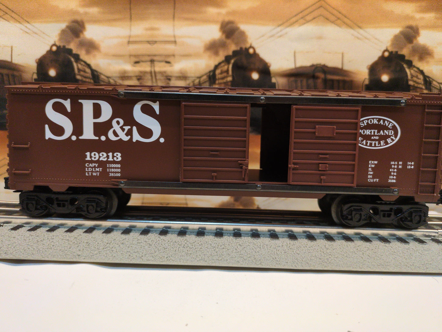 Lionel Spokane, Portland And Seattle (SP&S) Double Door Boxcar 6-19213