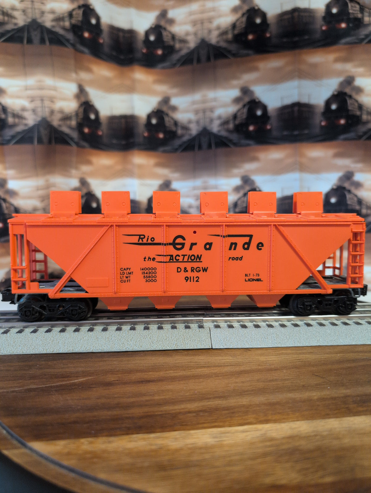 Lionel Denver & Rio Grande Western Hopper Car 6-9112