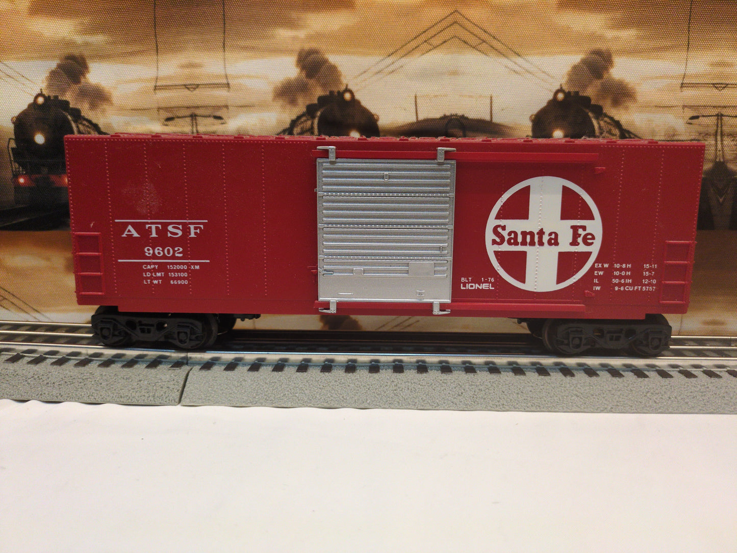 Lionel Santa Fe Hi-Cube Boxcar 6-9602
