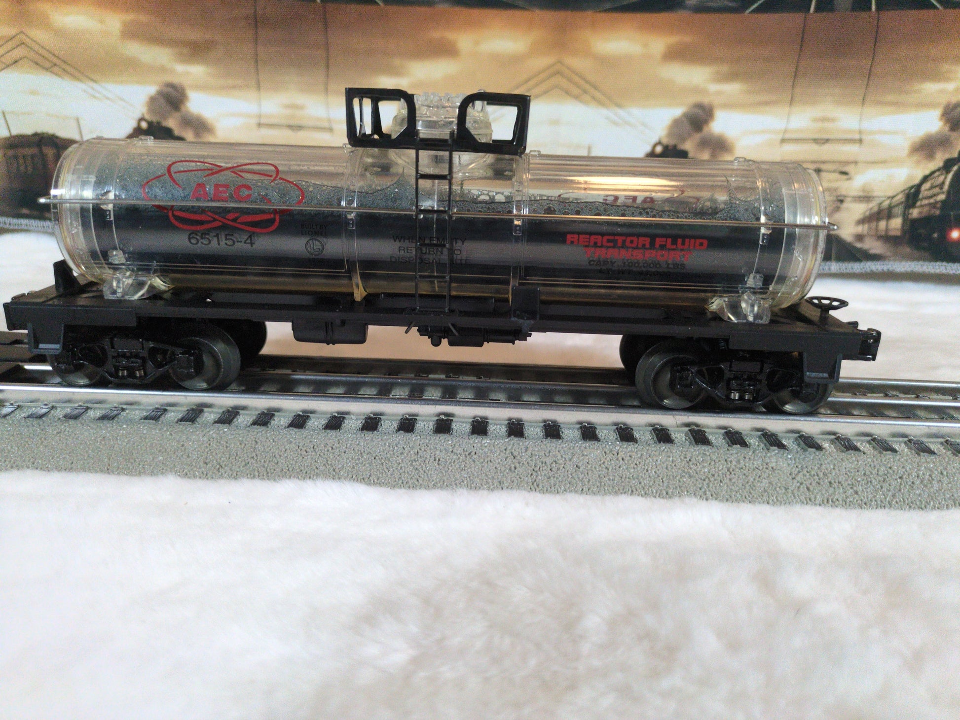 Lionel AEC Reactor Fluid Tank Car #6515-4 6-16160