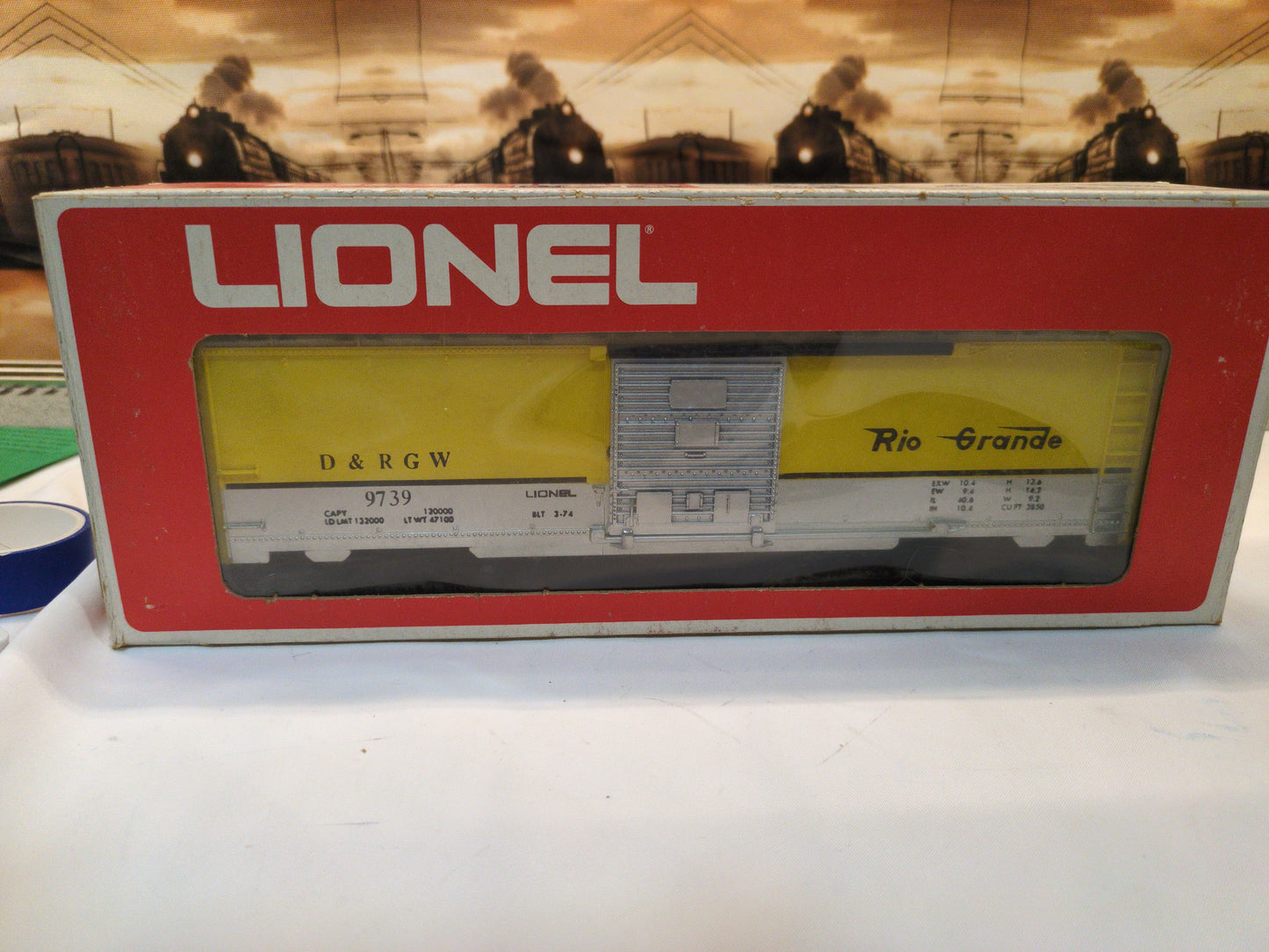 Lionel Denver & Rio Grande Western Boxcar 6-9739