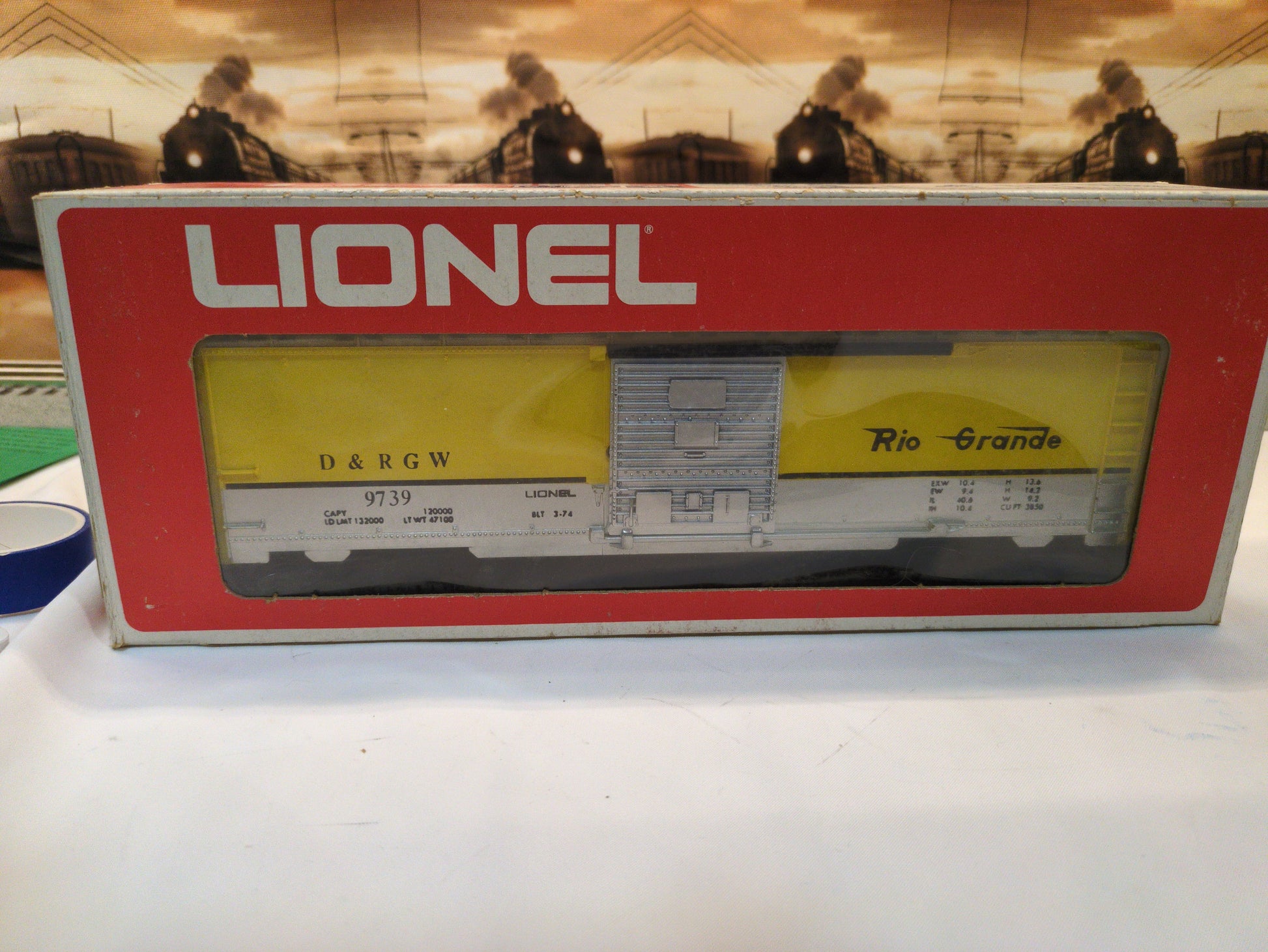 Lionel Denver & Rio Grande Western Boxcar 6-9739