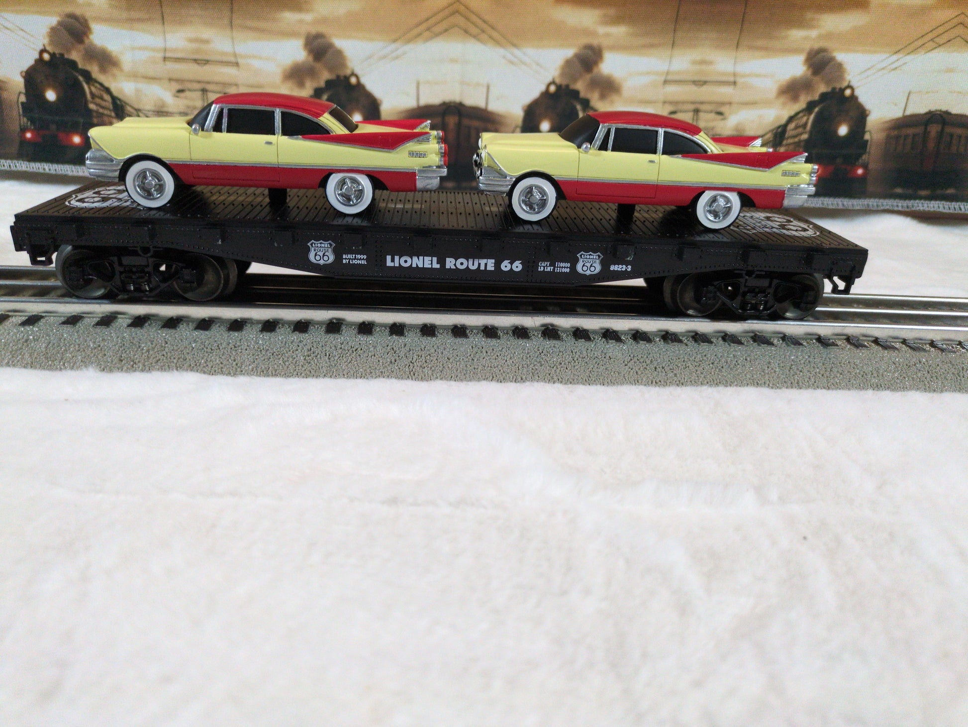 Lionel Route 66 Flatcar 6-17536