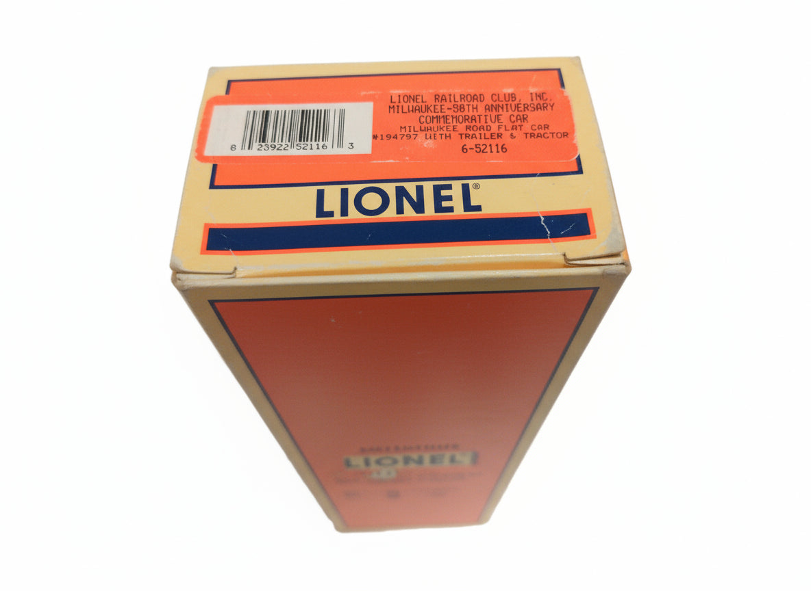 Lionel Railroad Club (LRRC) Milwaukee Road 50th Anniversary flat car