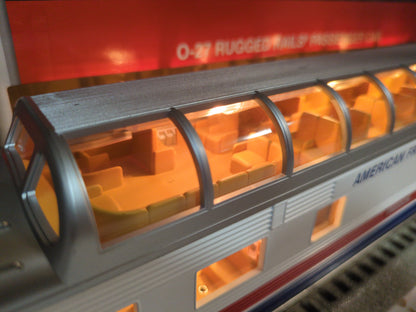 MTH RailKing Rugged Rails  American Freedom Train Vista Dome Car 33-6003