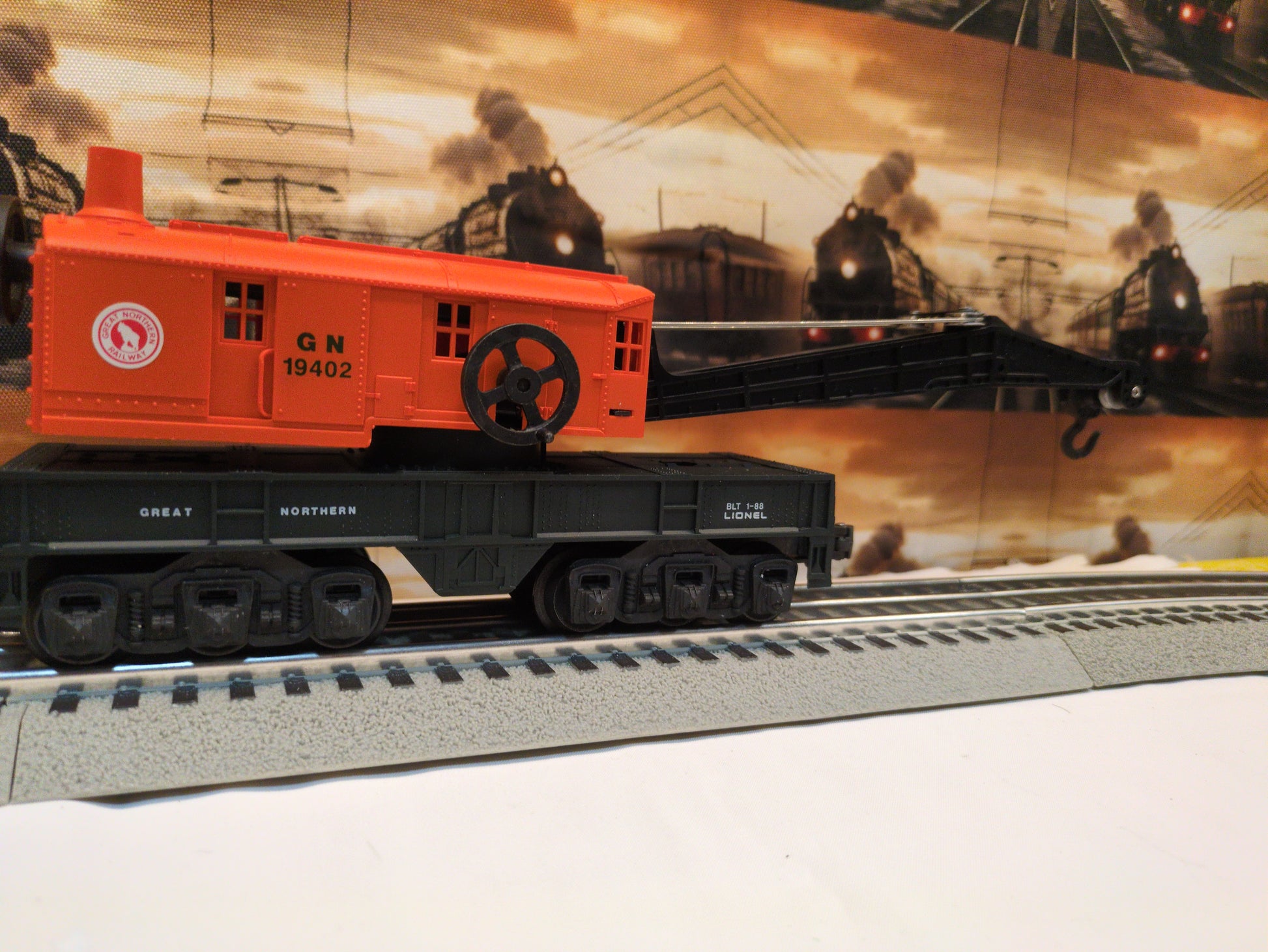 Lionel Great Northern Crane Car 6-19402