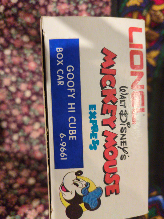 Lionel Hi-Cube Box Car Mickey Mouse Express Goofy 6-9661