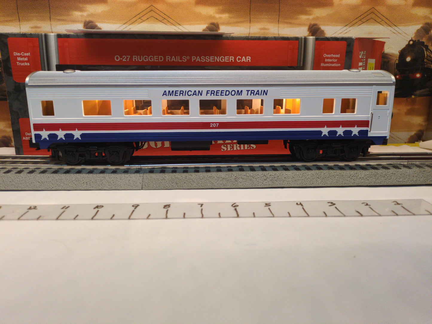 MTH RailKing Rugged Rails  American Freedom Train Passenger Car 30-6162