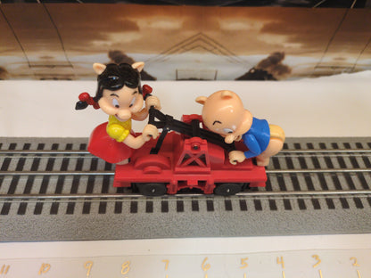 Lionel Porky & Petunia Operating Handcar 6-18434