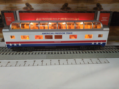 MTH RailKing Rugged Rails  American Freedom Train Vista Dome Car 33-6003