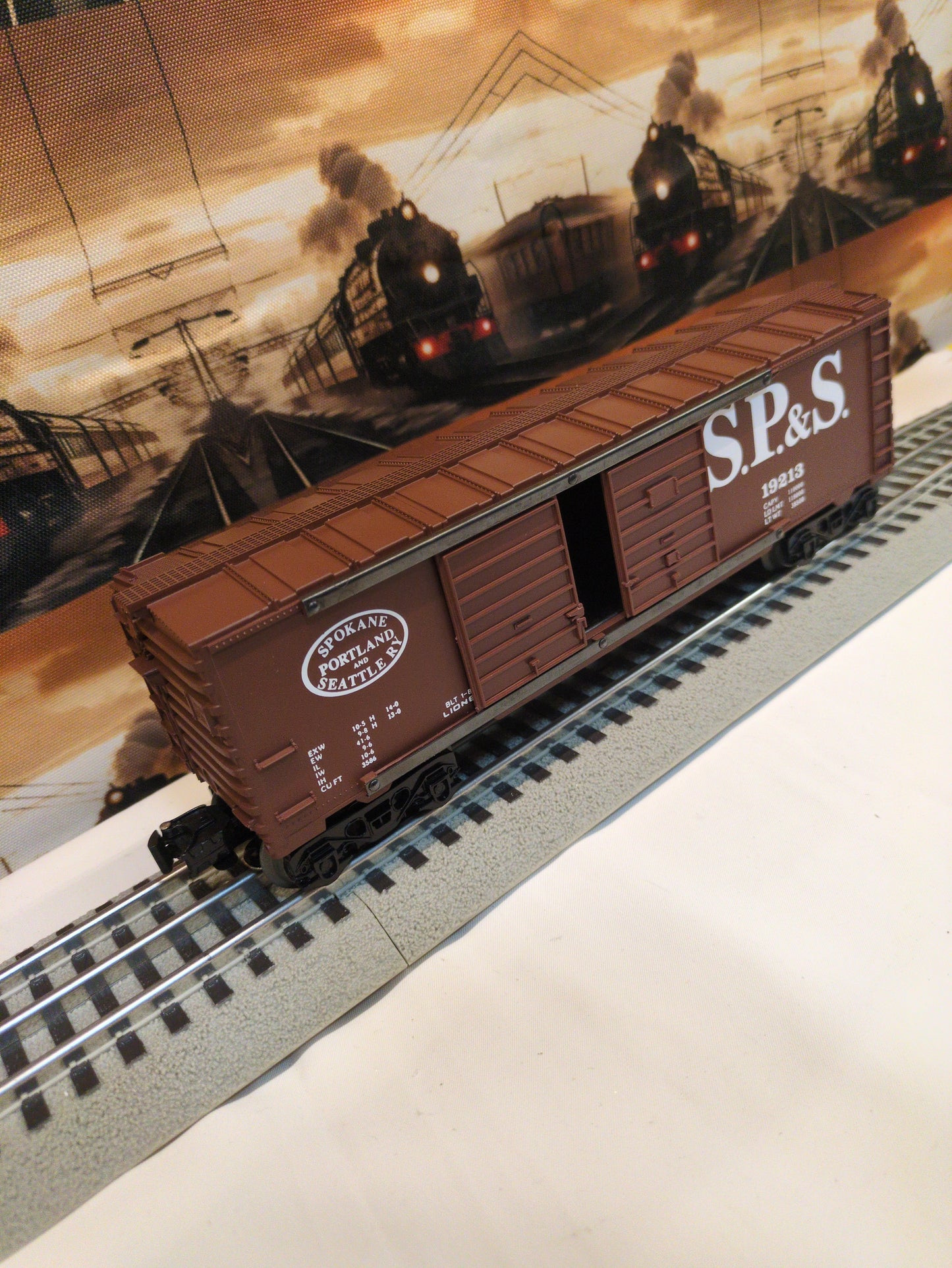 Lionel 6-19213 Spokane Portland And Seattle SP&S Double Box Car