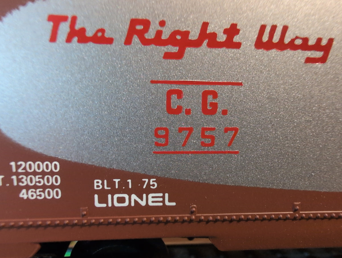Lionel Central Georgia Boxcar 6-9757