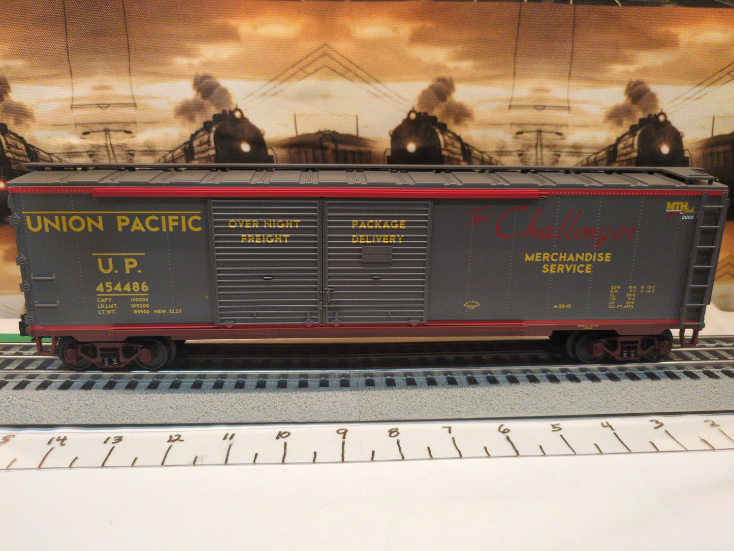MTH Premier Union Pacific 50' Double Door Boxcar 20-93130