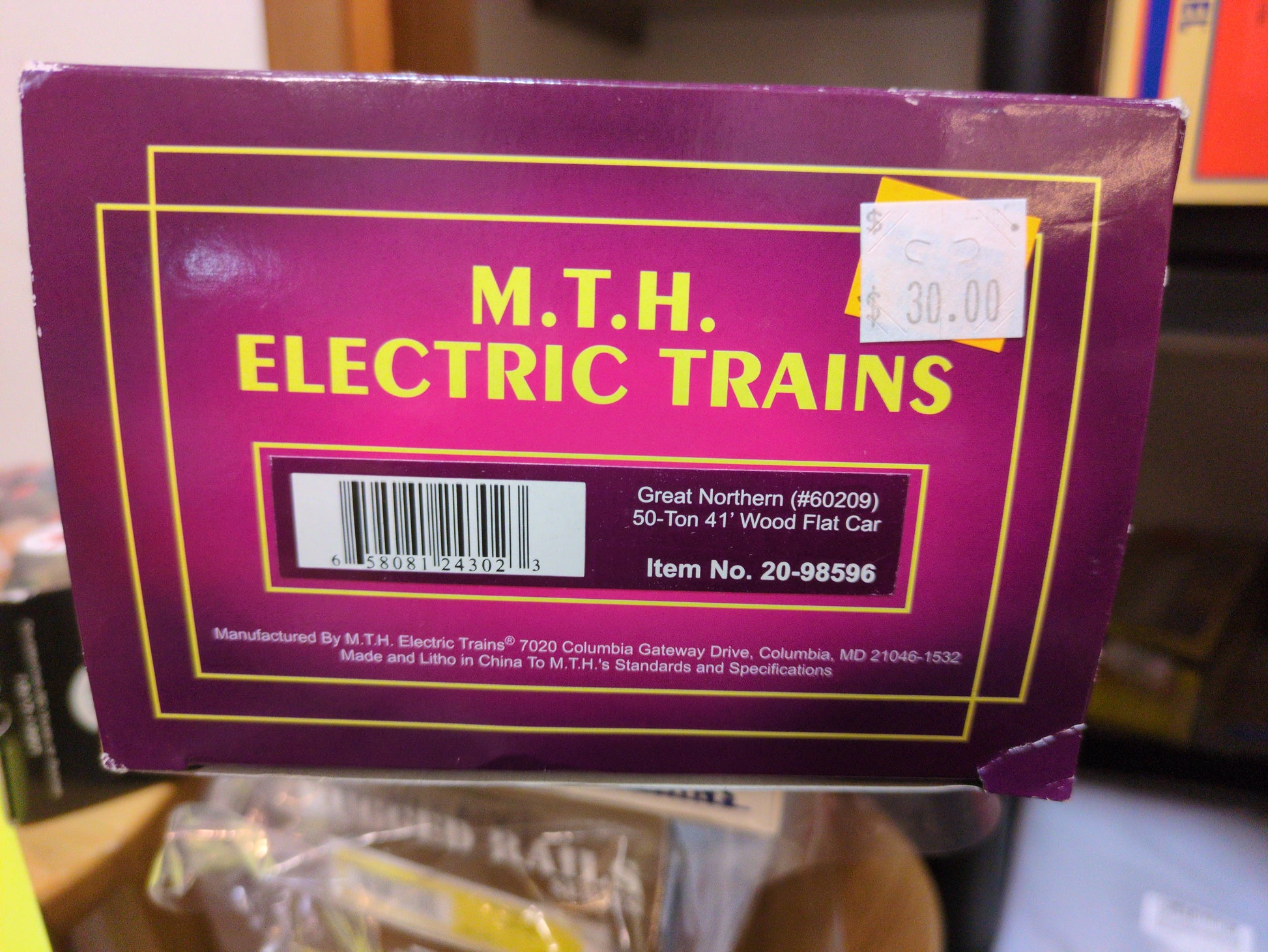 MTH 20-98596 Great Northern Flatcar 