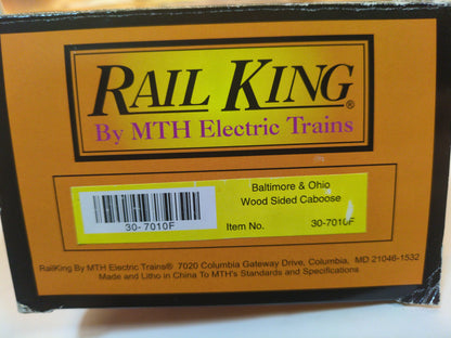 MTH RailKing Baltimore & Ohio Caboose 30-7010F