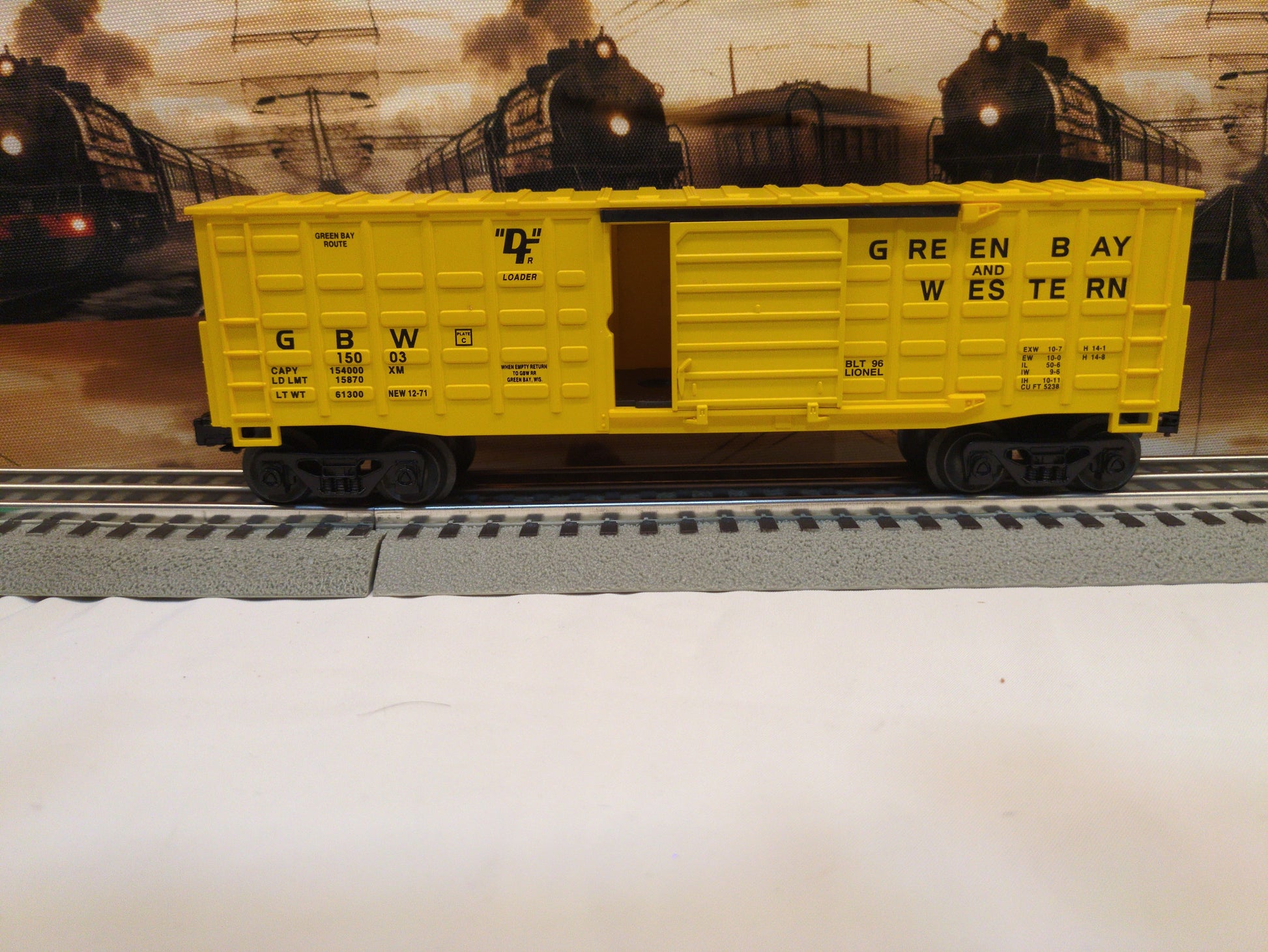 Lionel Green Bay & Western Boxcar 6-15003