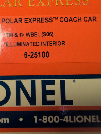 Lionel Polar Express Passenger Car 6-25100