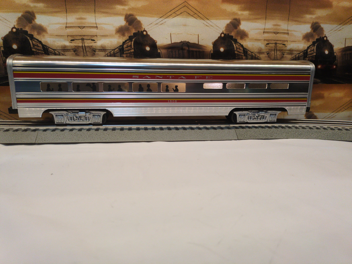MTH Premier AT&SF El Capitan Aluminum Dining Car 20-6122
