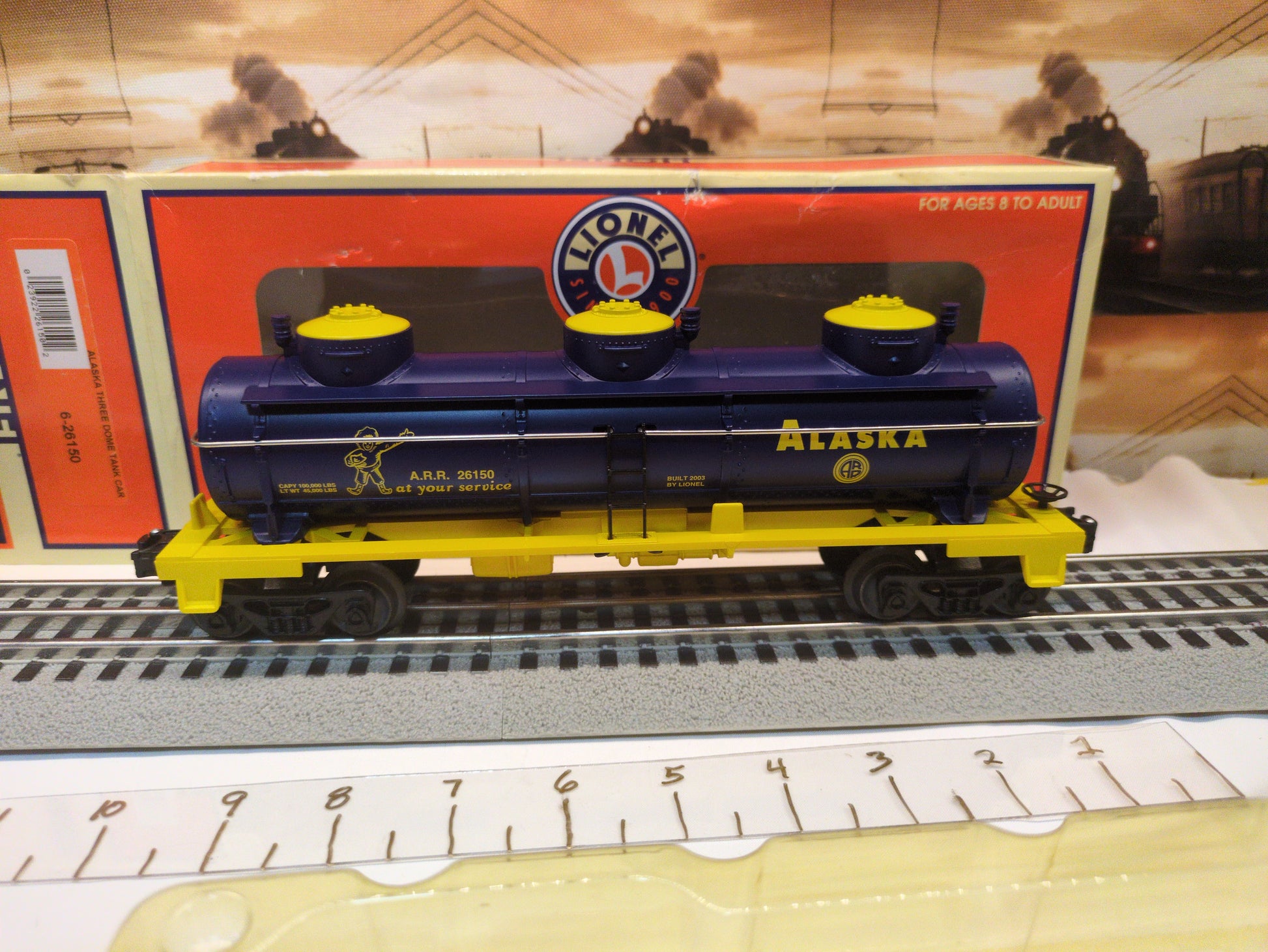 Lionel Alaska 3-Dome Tank Car 6-26150