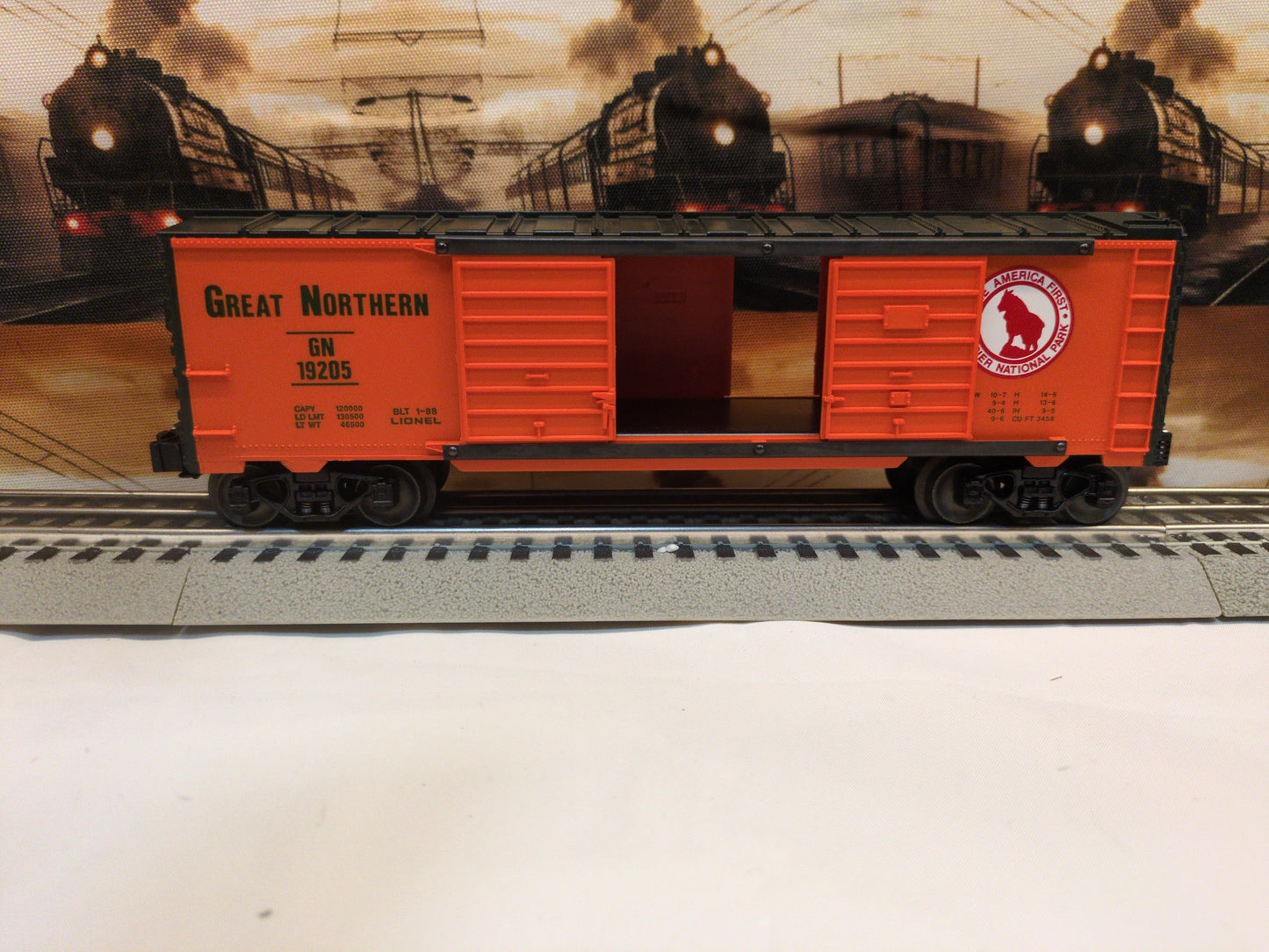 Lionel Great Northern Double Door Box Car 6-19205