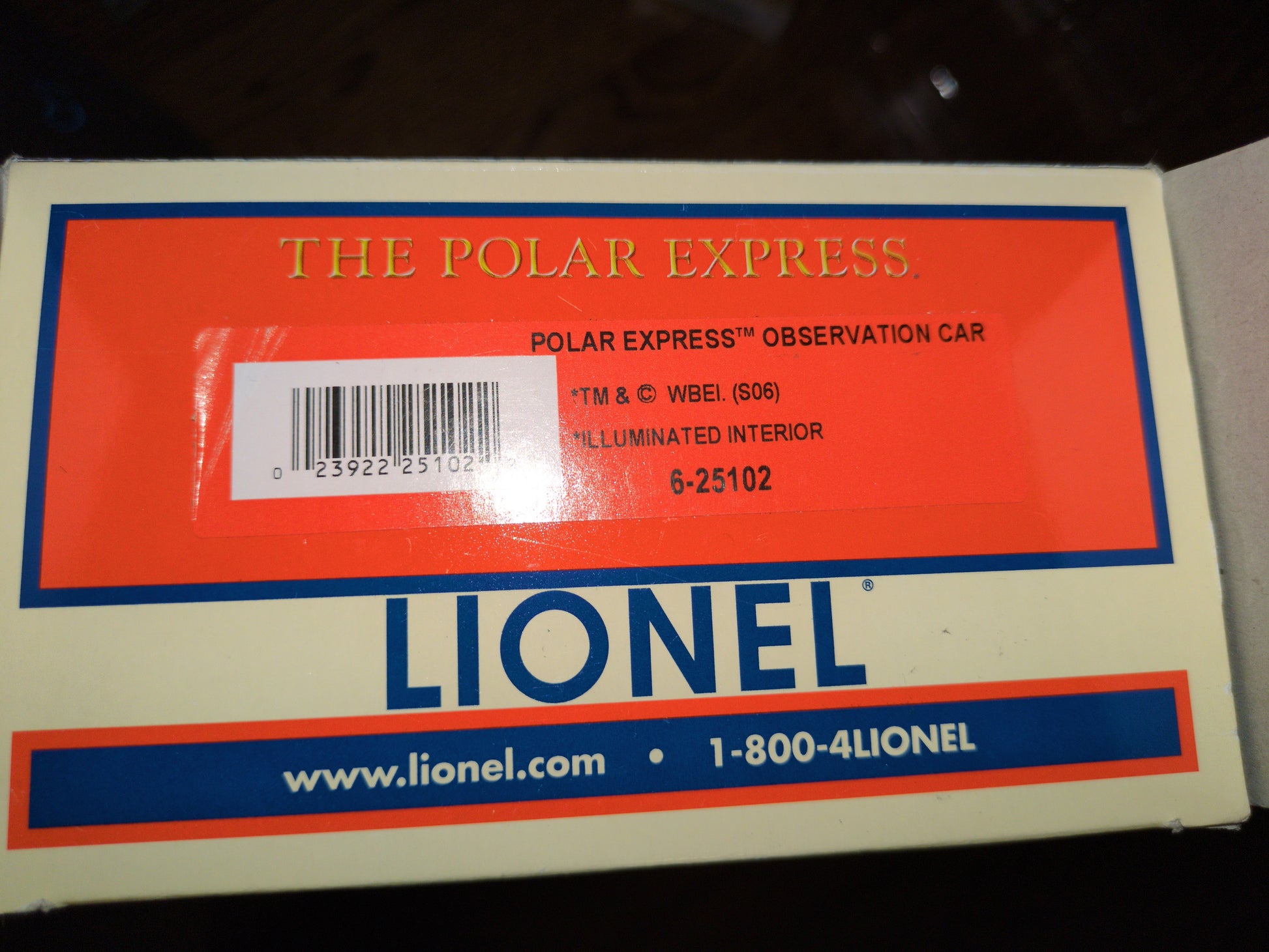 Lionel Passenger Car Polar Express  6-25102