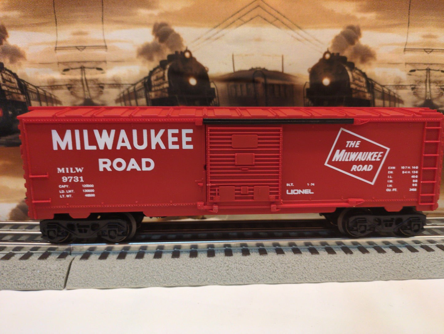 Lionel Milwaukee Road Boxcar 6-9731