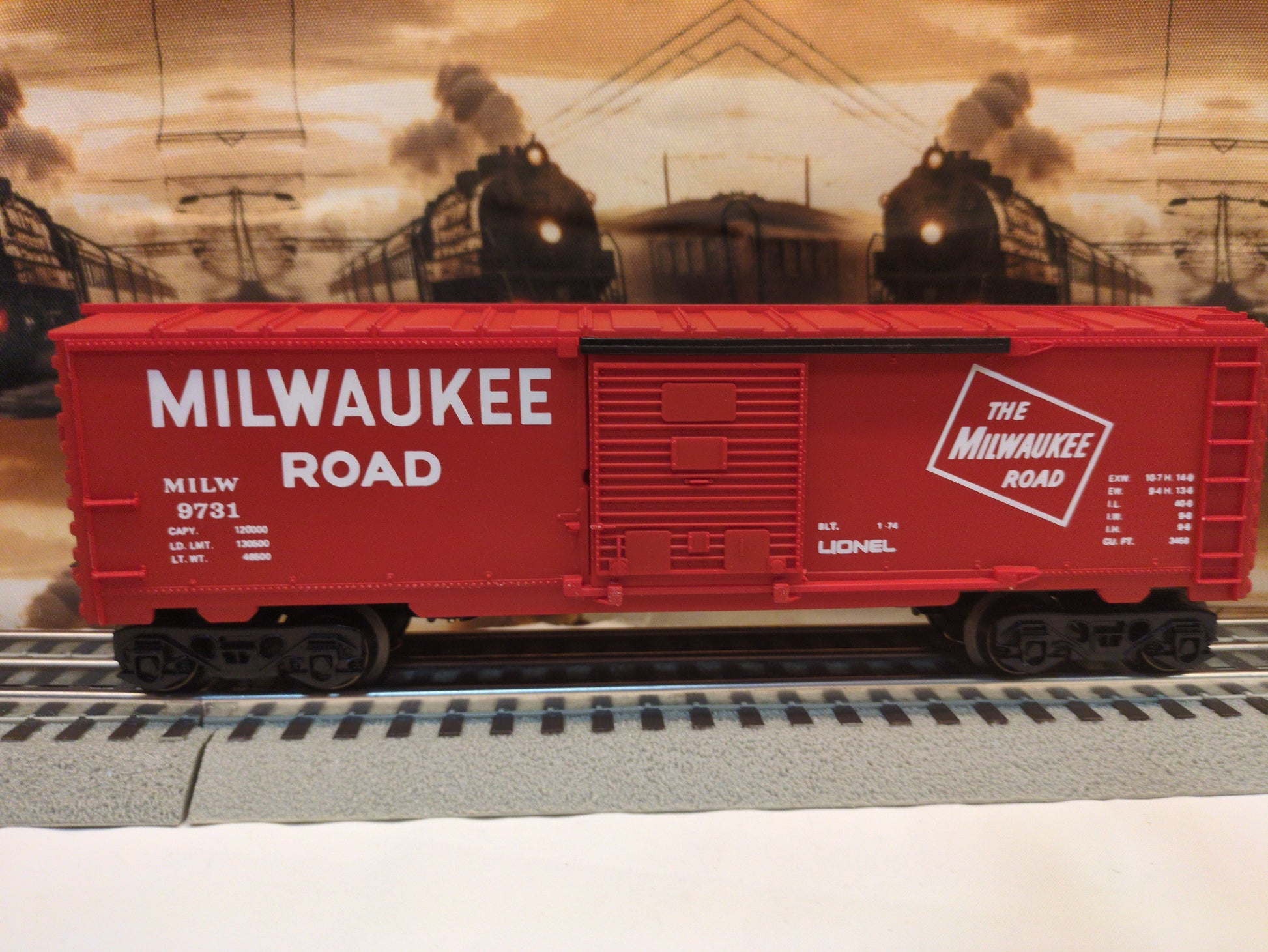 Lionel Milwaukee Road Boxcar 6-9731