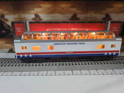 MTH RailKing Rugged Rails  American Freedom Train Vista Dome Car 33-6003