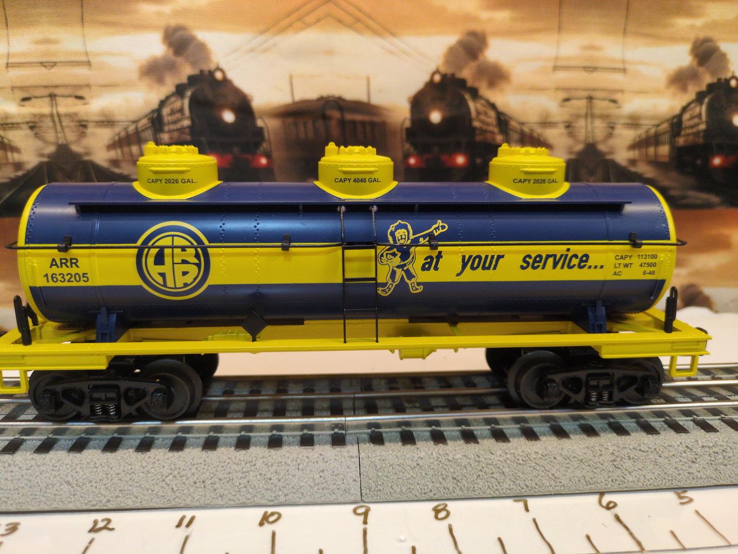 MTH RailKing Alaska 3-Dome Tank Car 30-73166