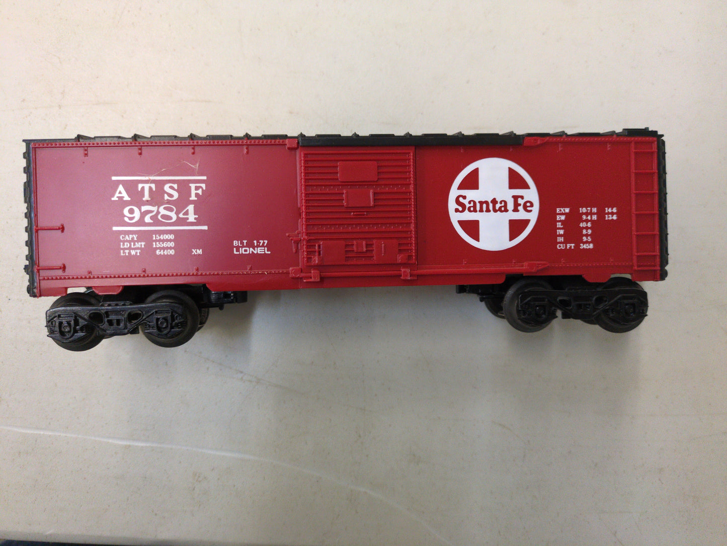 Lionel Santa Fe boxcar 6-9784