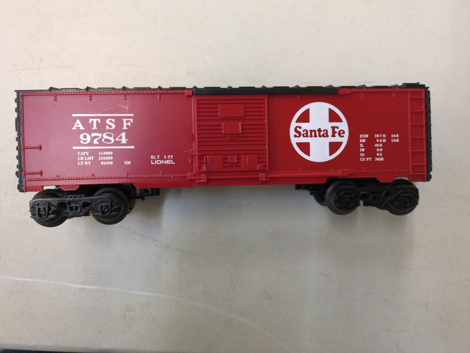 Lionel Santa Fe boxcar 6-9784