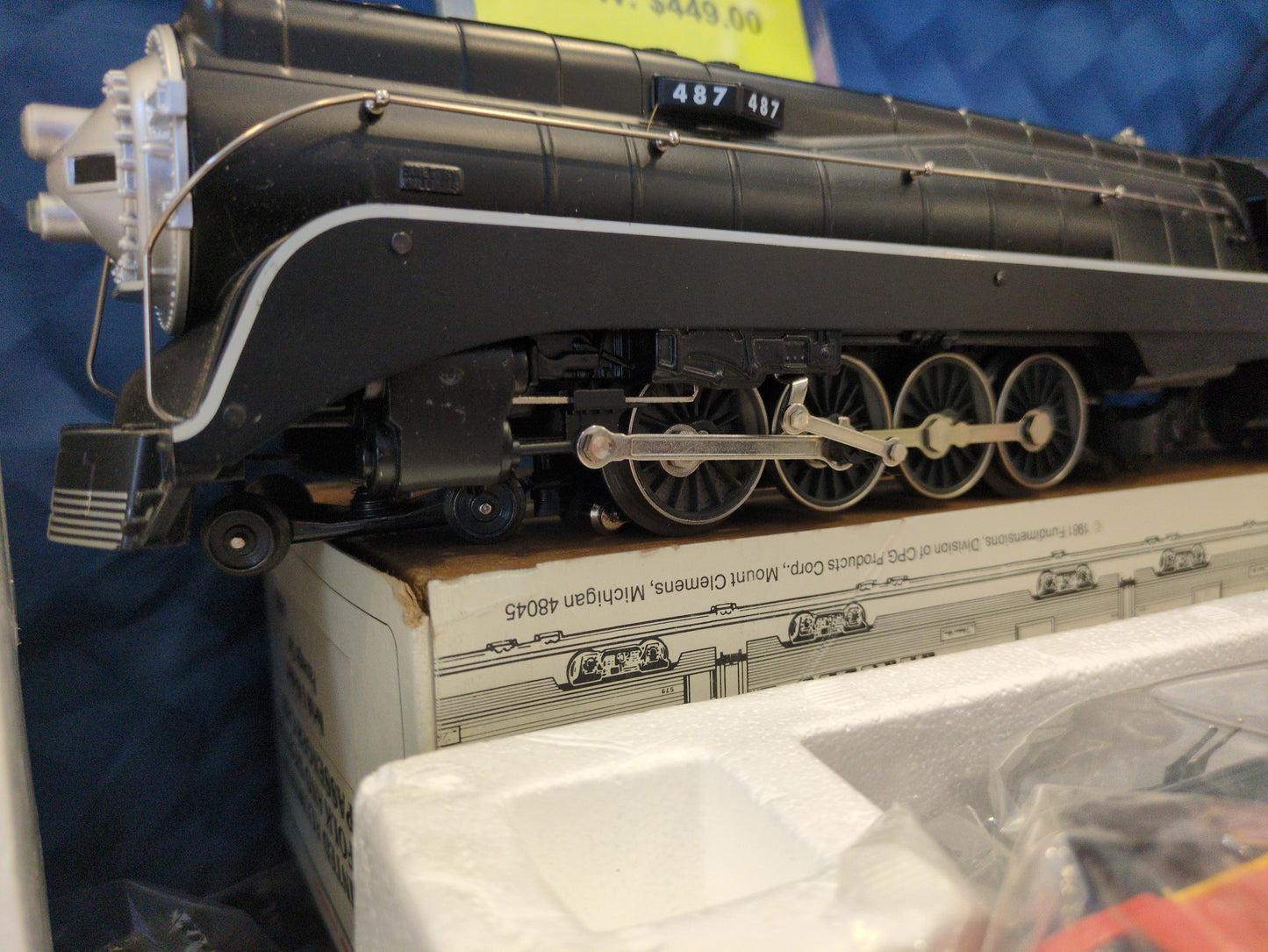 Williams Western Pacific GS-4 Steam Locomotive 487 FREE SHIPPING!