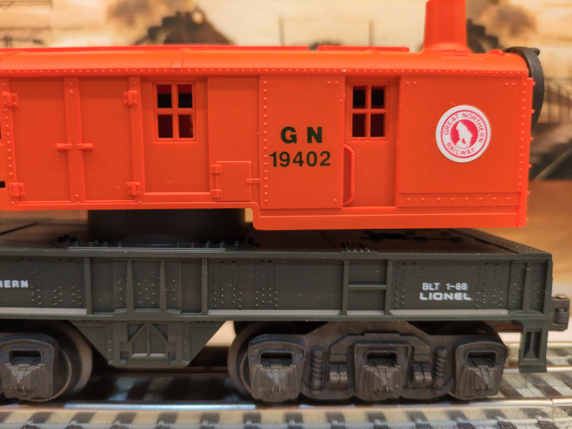 Lionel Great Northern Crane Car 6-19402