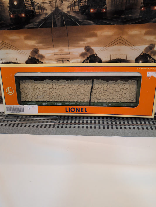 Lionel 6-16982 BC Rail Flatcar Hopper Car 