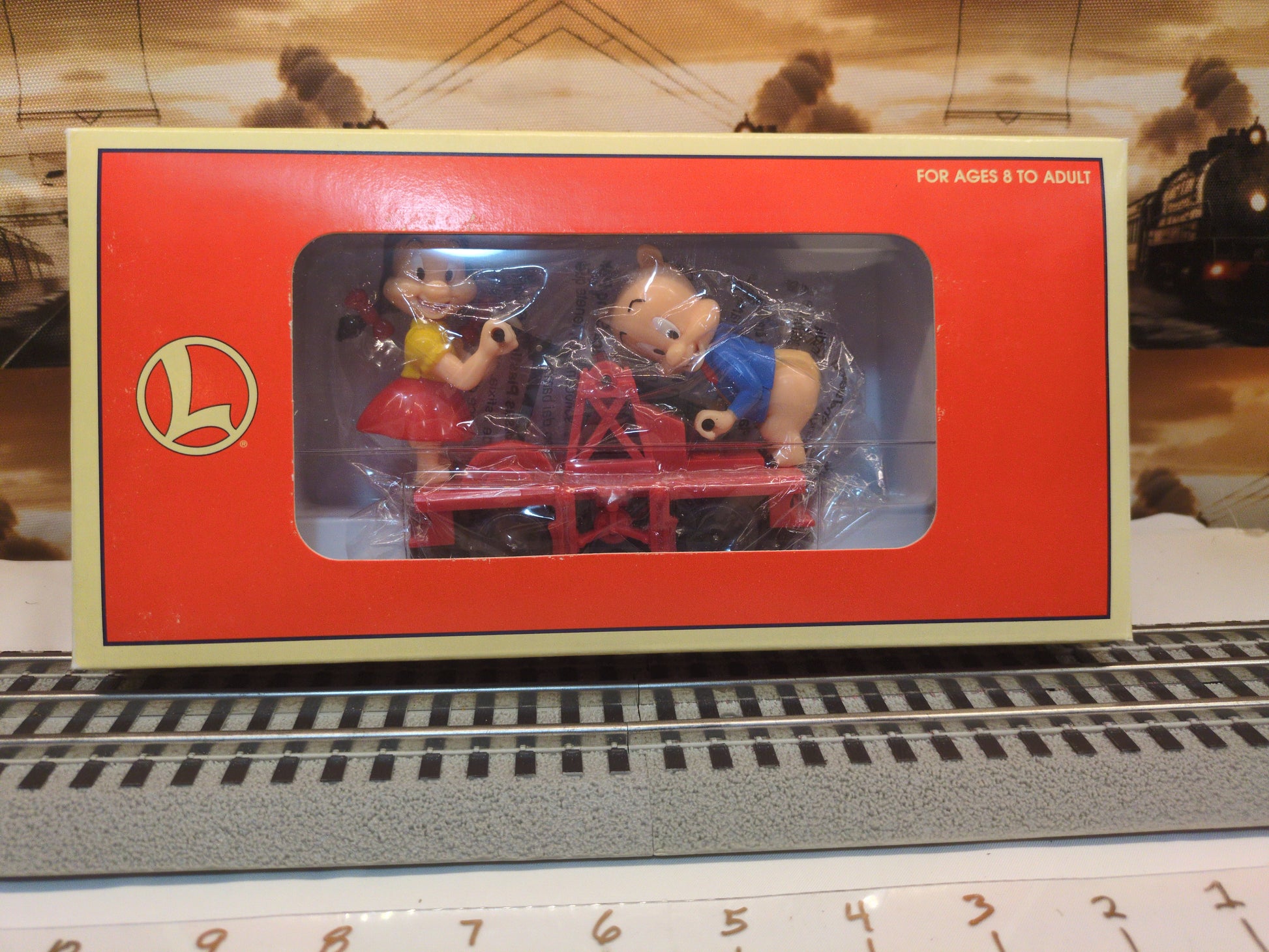 Lionel Porky & Petunia Operating Handcar 6-18434