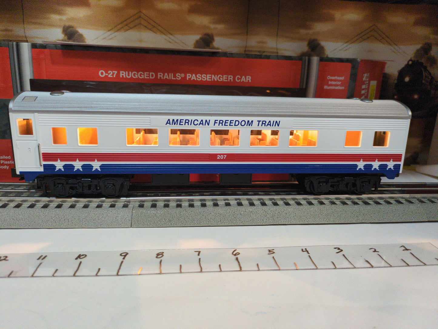 MTH RailKing Rugged Rails  American Freedom Train Passenger Car 30-6162