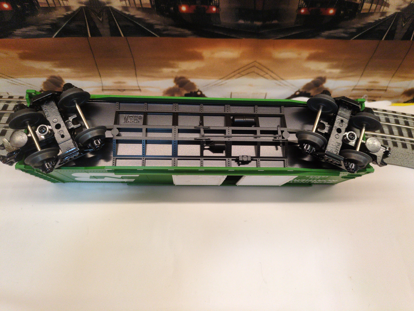 MTH RailKing Burlington Northern Double Door Boxcar 30-7456
