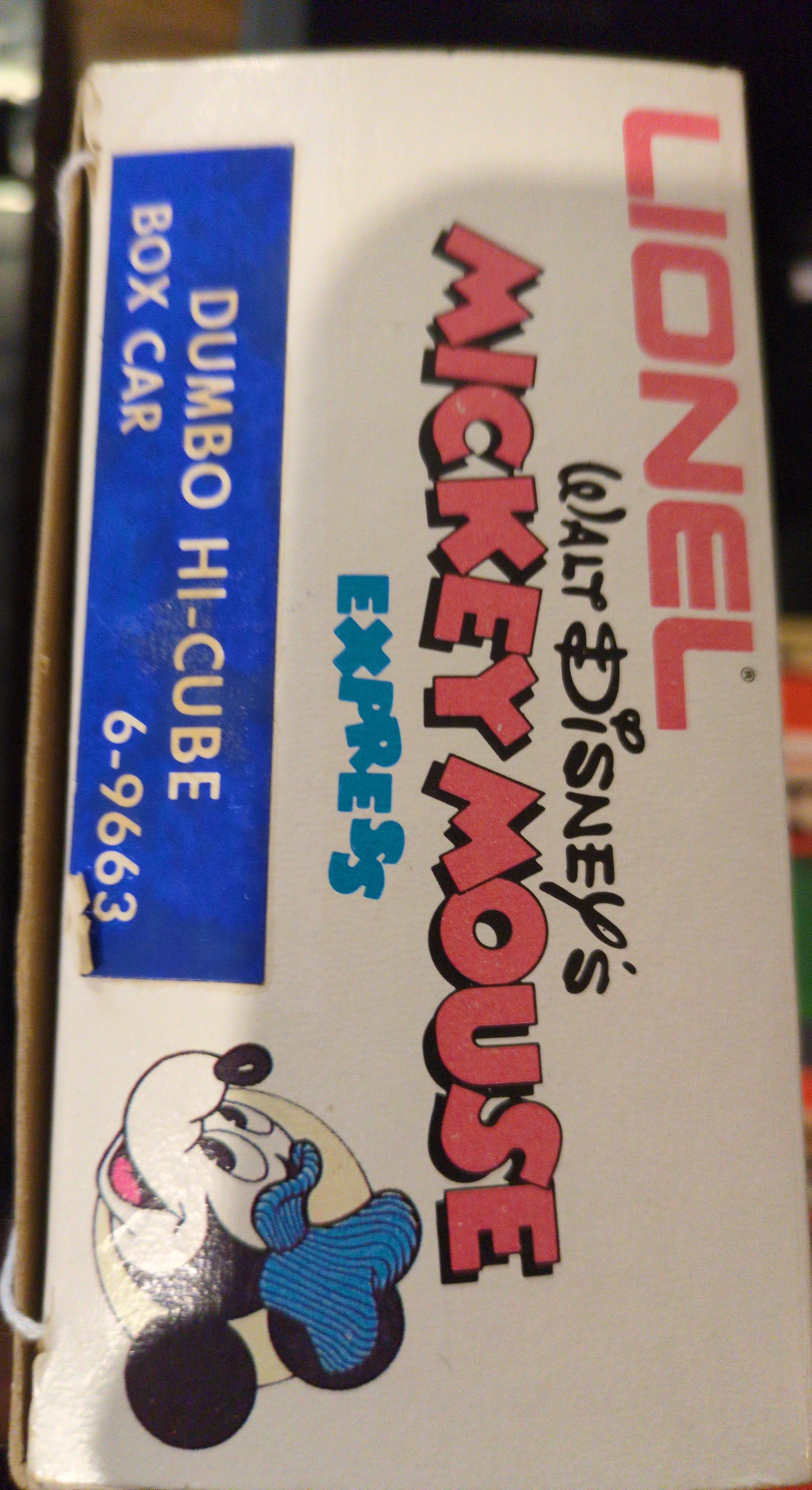 Lionel Mickey Mouse Express "Dumbo" Box Car 6-9663