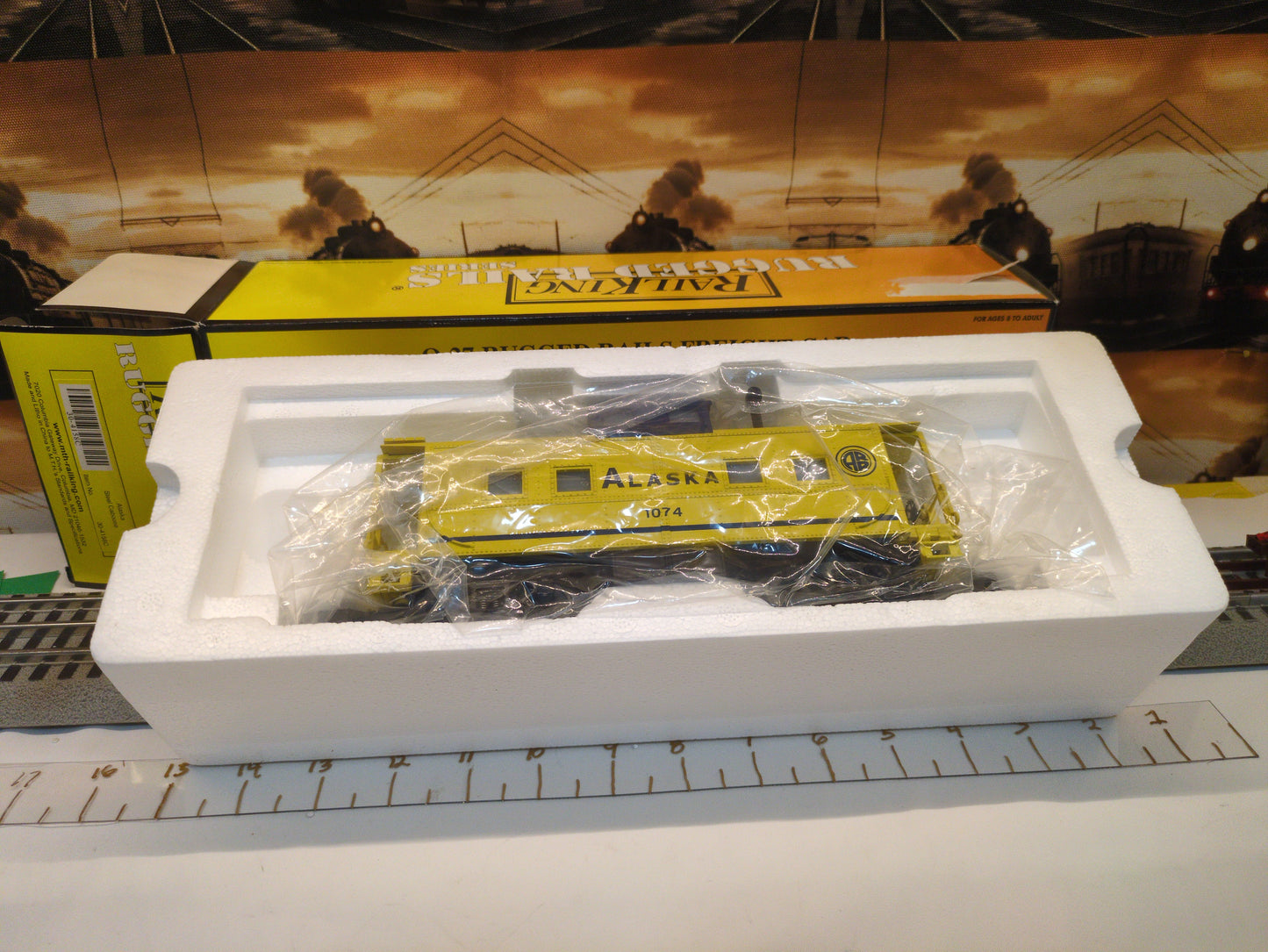 MTH RailKing Rugged Rails Alaska Steel Caboose 30-4158c