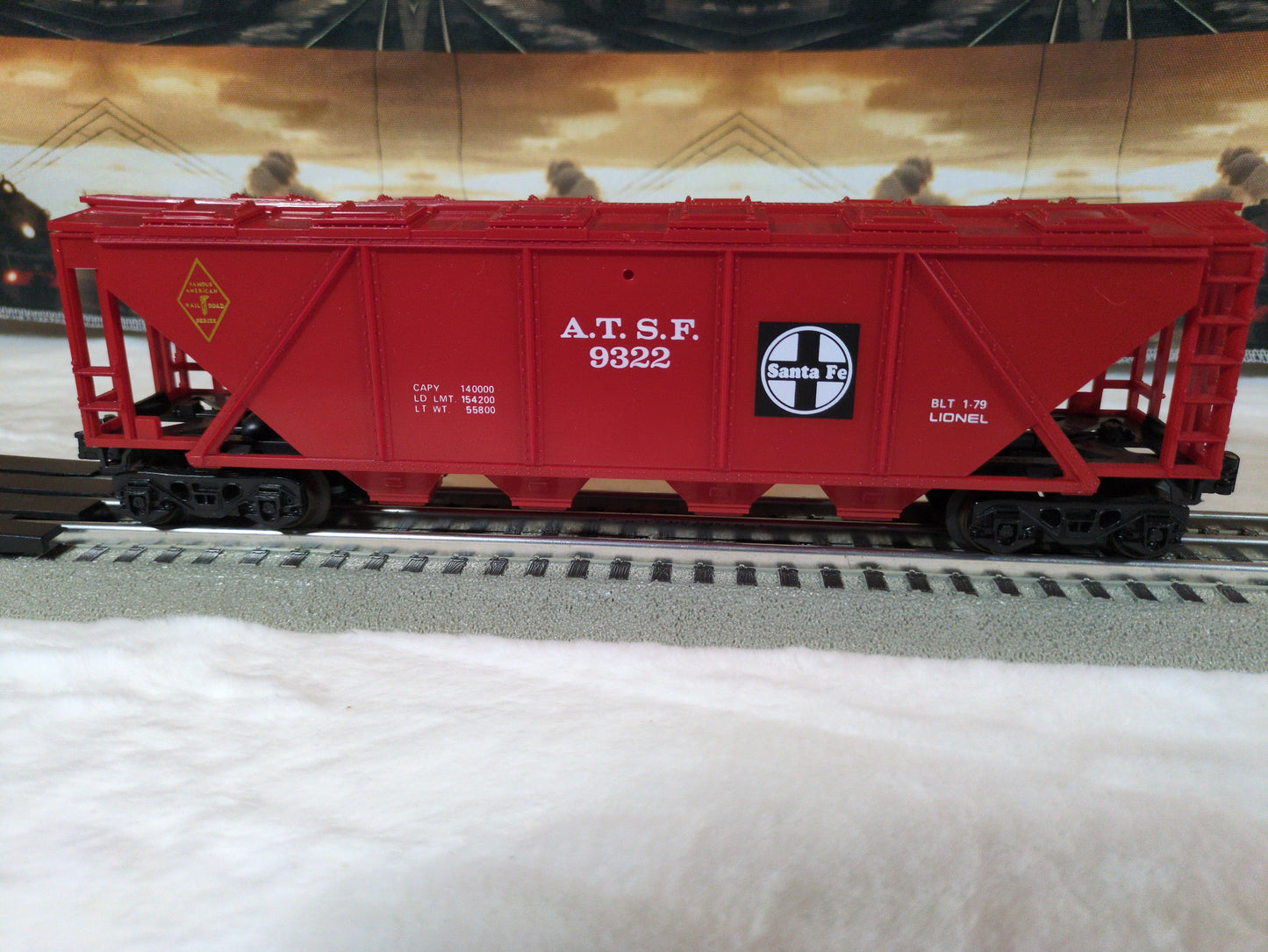 Lionel AT&SF 4-Bay Hopper 6-9322